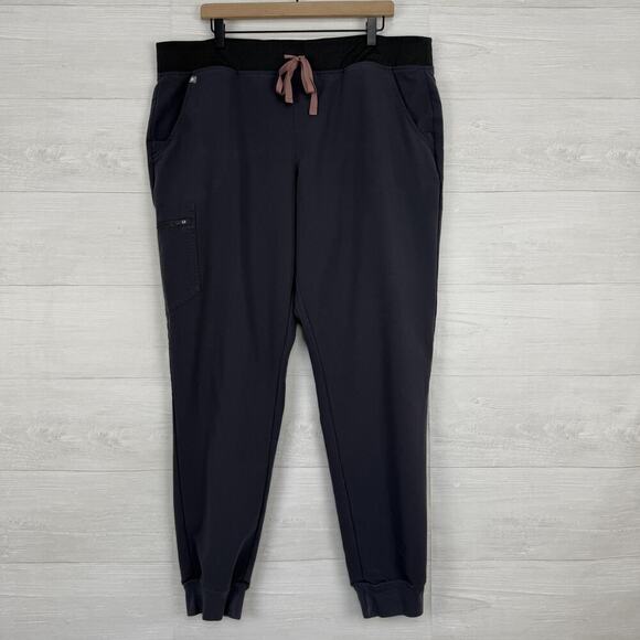 Figs Pants - Figs Zamora Scrub Pants Women XXL Tall Charcoal Gray First Edition PO # 3592